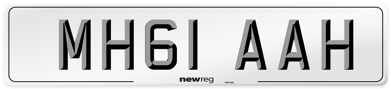 MH61 AAH Number Plate from New Reg